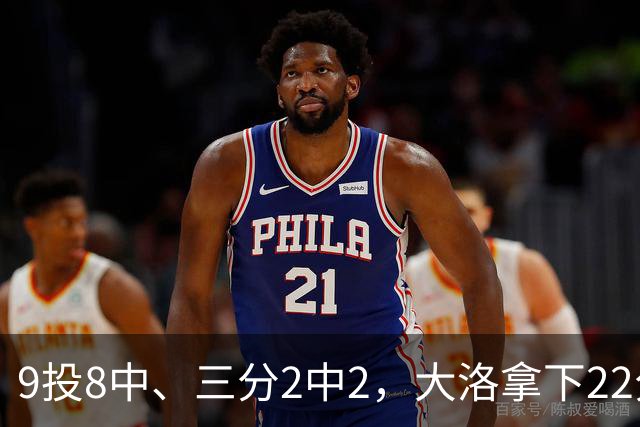 9投8中、三分2中2，大洛拿下22分4板3帽仍难救快船